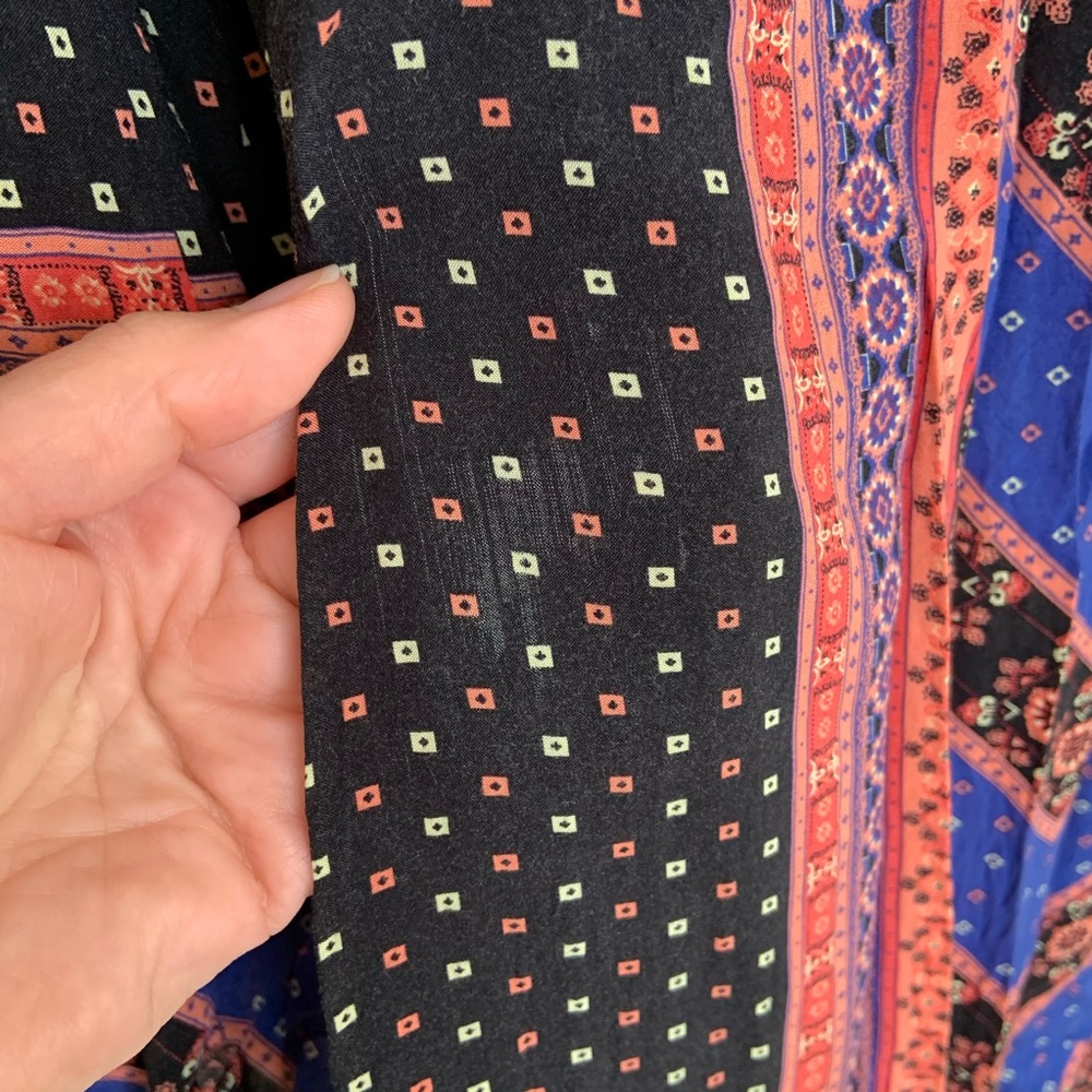 Free People Peacemaker Print Shapeless Dress - Picture 7 of 8